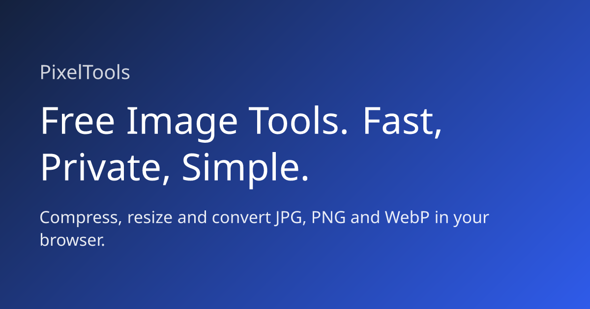 Compress Image to 50KB Online (Free) | PixelTools